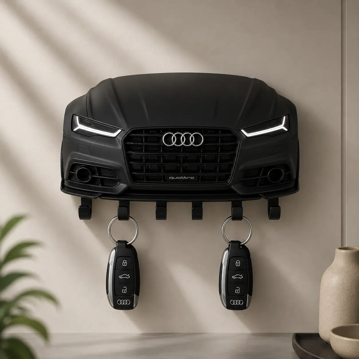 Audi Car Front Key Holder – 3D Printed Wall Mounted Key Organizer