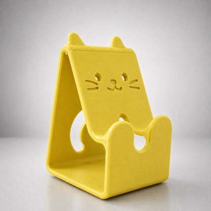 Cute Cat Mobile Phone Stand – 3D Printed Desk Holder | Crivon3d