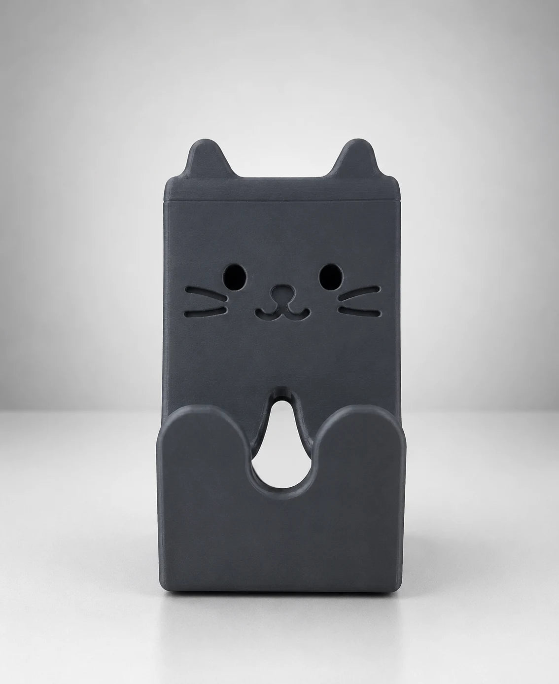 Cute Cat Mobile Phone Stand – 3D Printed Desk Holder | Crivon3d